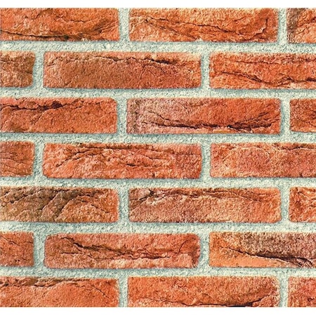 Dc-Fix Dc-fix 346-0221 17 x 78 in. Decorative Self Adhesive Film; Red & Brown Brick 346-0221